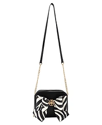 Like Dreams Zebra Bow Mini Crossbody Handbag