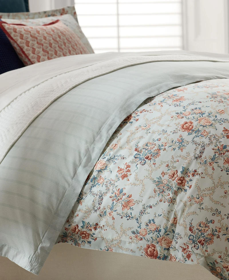 Lauren Ralph Lauren Hayley Cotton 3-Piece Duvet Cover Set, Full/Queen