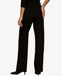 Sanctuary Petite Marine Wide-Leg High-Waist Ponte Pants