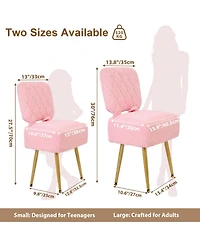 Small Vanity Accent Chair with Hidden Storage, Compact Backrest, Lift-Top Ottoman Seat, Upholstered Fleece, Tool free assembly
