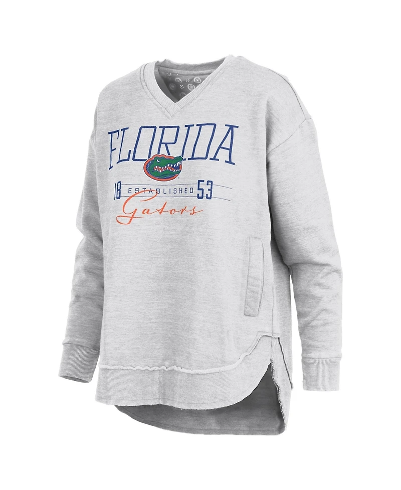 Pressbox Women's Florida Gators Marcus East Hall Poncho Graphic V-Neck Sweatshirt