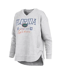 Pressbox Women's Florida Gators Marcus East Hall Poncho Graphic V-Neck Sweatshirt