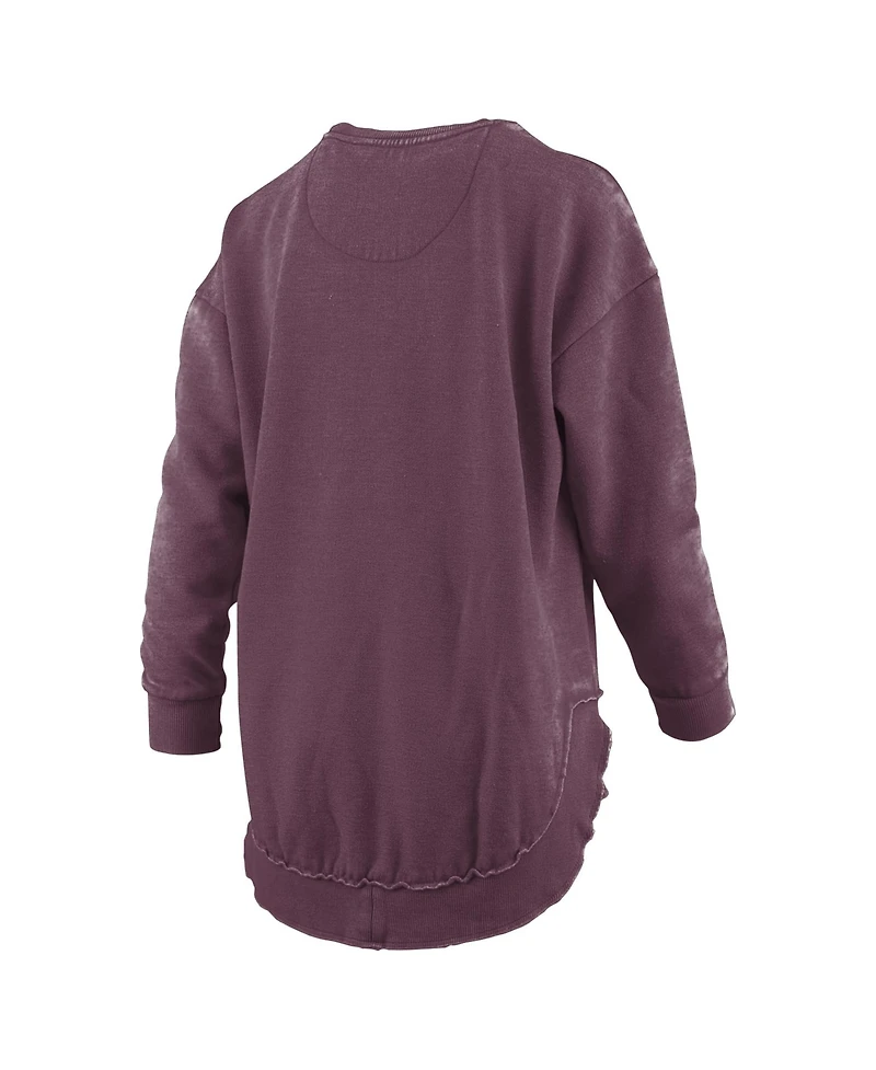 Pressbox Women's Texas A&M Aggies Blitz Graphic Fleece-Lined Crewneck Sweatshirt