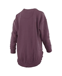 Pressbox Women's Texas A&M Aggies Blitz Graphic Fleece-Lined Crewneck Sweatshirt