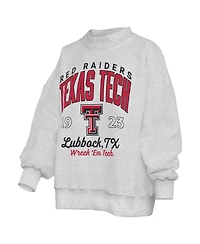 Pressbox Women's Texas Tech Red Raiders Reversible Mock Neck Sweatshirt