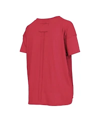 Pressbox Women's Nebraska Huskers Oversized Heather T-Shirt