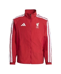 Adidas Boys' and Girls' Liverpool Anthem Full-Zip Mock Neck Jacket