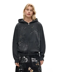 Desigual Women's sparkly zip-up sweatshirt