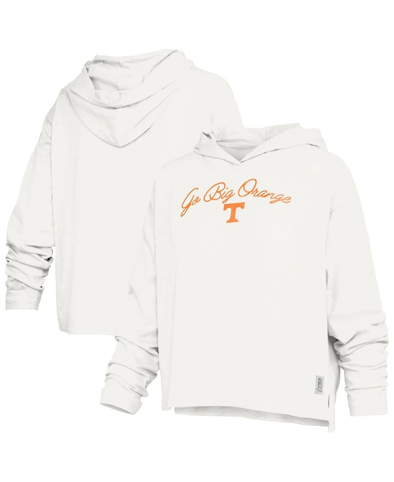 Pressbox Women's Tennessee Volunteers Faye Hooded Long-Sleeve Slub T-Shirt