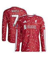 Adidas Men's Florian Wirtz Liverpool 2026/27 Home Authentic Long-Sleeve Slim-Fit Jersey