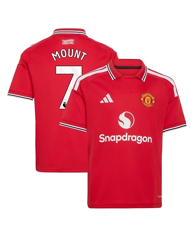 Adidas Boys' and Girls' Manchester United 2026/27 Home Replica Polo Collar Short Sleeves Jersey