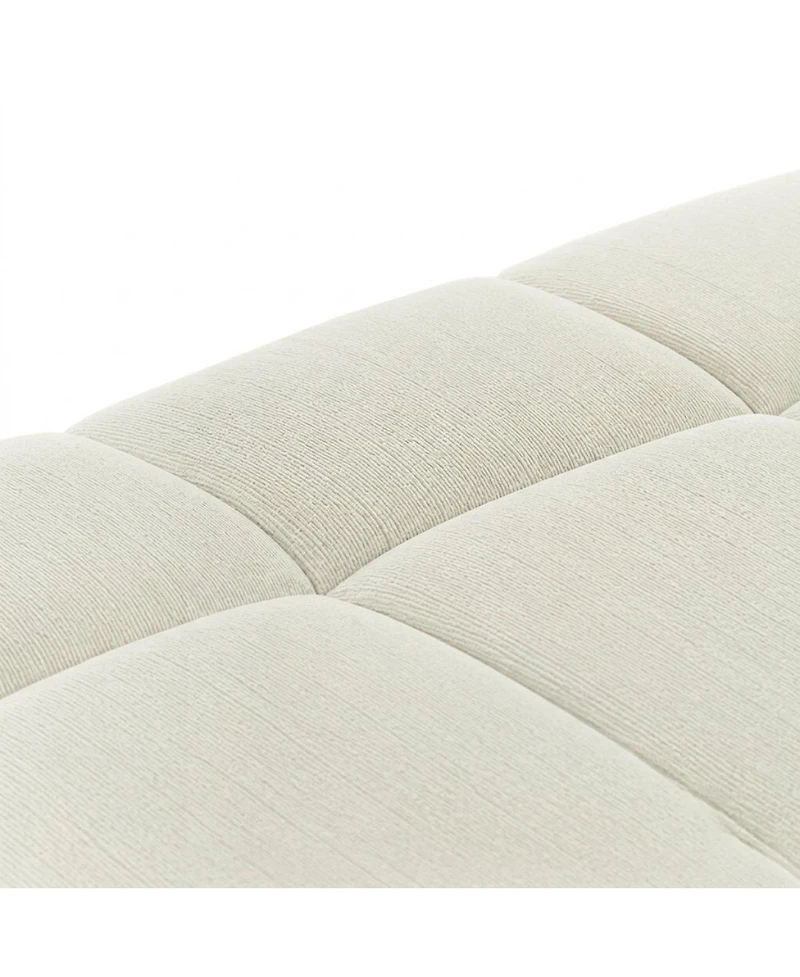 Streamdale Furniture Queen Size Tufted Upholstered Bed Frame with Padded Headboard
