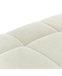 Streamdale Furniture Queen Size Tufted Upholstered Bed Frame with Padded Headboard