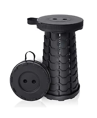 Aofar Foldable Telescoping Stool Portable Retractable Collapsible Camping