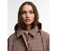 Barbour Women's Audrey Gingham Hooded Raincoat