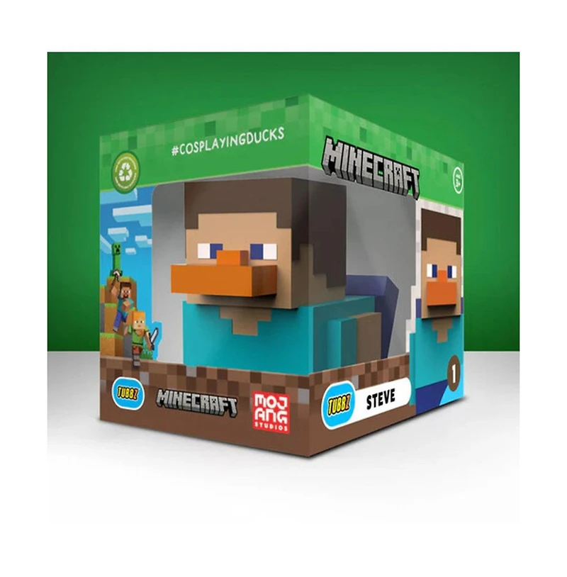 Tubbz Minecraft Steve Boxed Edition 4.3" Collectible Figure, Ages 5+