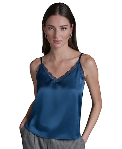 Bcbg Women's Lace Sleeveless V-Neck Cami Blouse