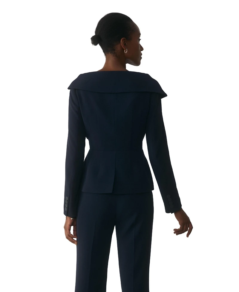 The Fold Women's Lorelli Double-Breasted Tailored Blazer