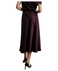The Fold Women's Draped Midi Skirt