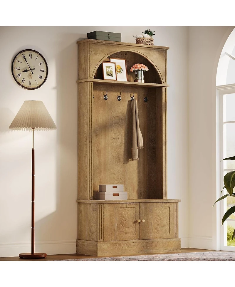 Tribesigns 70.86" Hall Tree with Bench and Shoe Storage