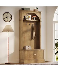 Tribesigns 70.86" Hall Tree with Bench and Shoe Storage