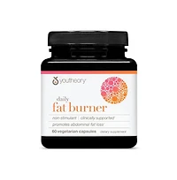 Youtheory Daily Fat Burner Supports Body Composition and Metabolism with Citrus Fruit Blend, Chromium and Cayenne Extract 60 Vegetarian Capsules