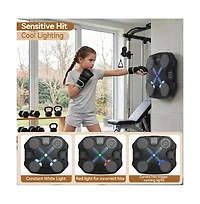 Artudatech Music Boxing Machine - Bluetooth, Led Lights, 5 Speed Levels, Wall-Mount Punching Game