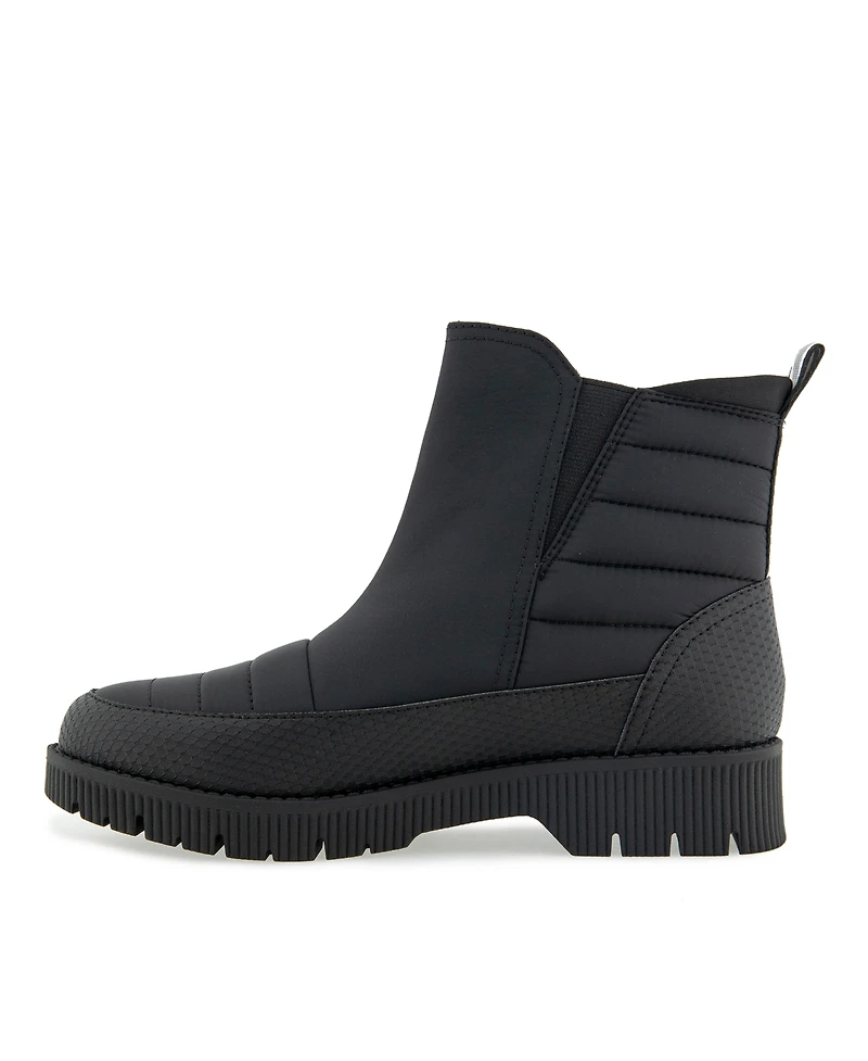 Jbu Women's Abigail Weather Ready-Wide Casual Round Toe Booties