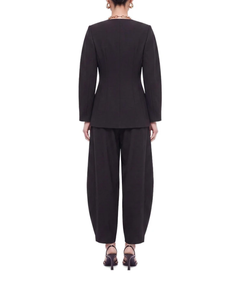 Nocturne Women's Tailored Wide-Leg High-Waist Trousers