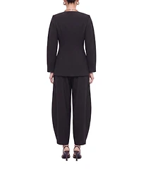 Nocturne Women's Tailored Wide-Leg High-Waist Trousers