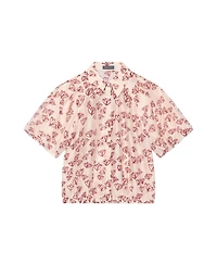 Mint Velvet Women's Heart Print Puff Sleeve Shirt