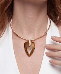 Ettika 18k Gold-Plated Solstice Pendant Choker Necklace