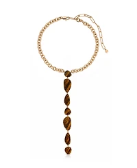 Ettika 18k Gold Plated Over Brass Majestic Stone Necklace