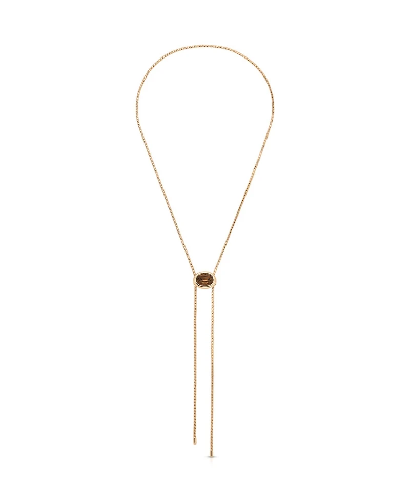 Ettika Crystal Bezel Bolo Necklace