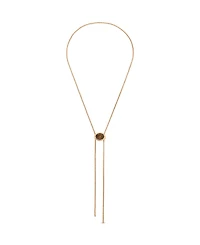 Ettika Crystal Bezel Bolo Necklace