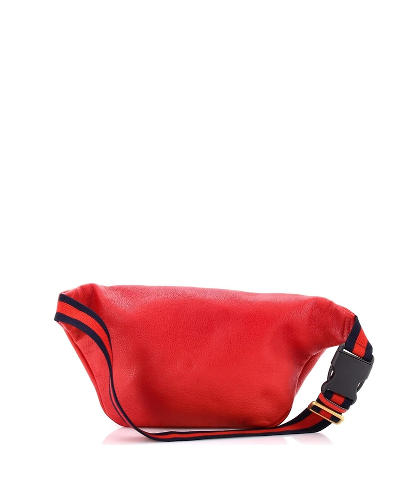 Pre-Owned Gucci Medium Logo Belt Bag Printed Leather