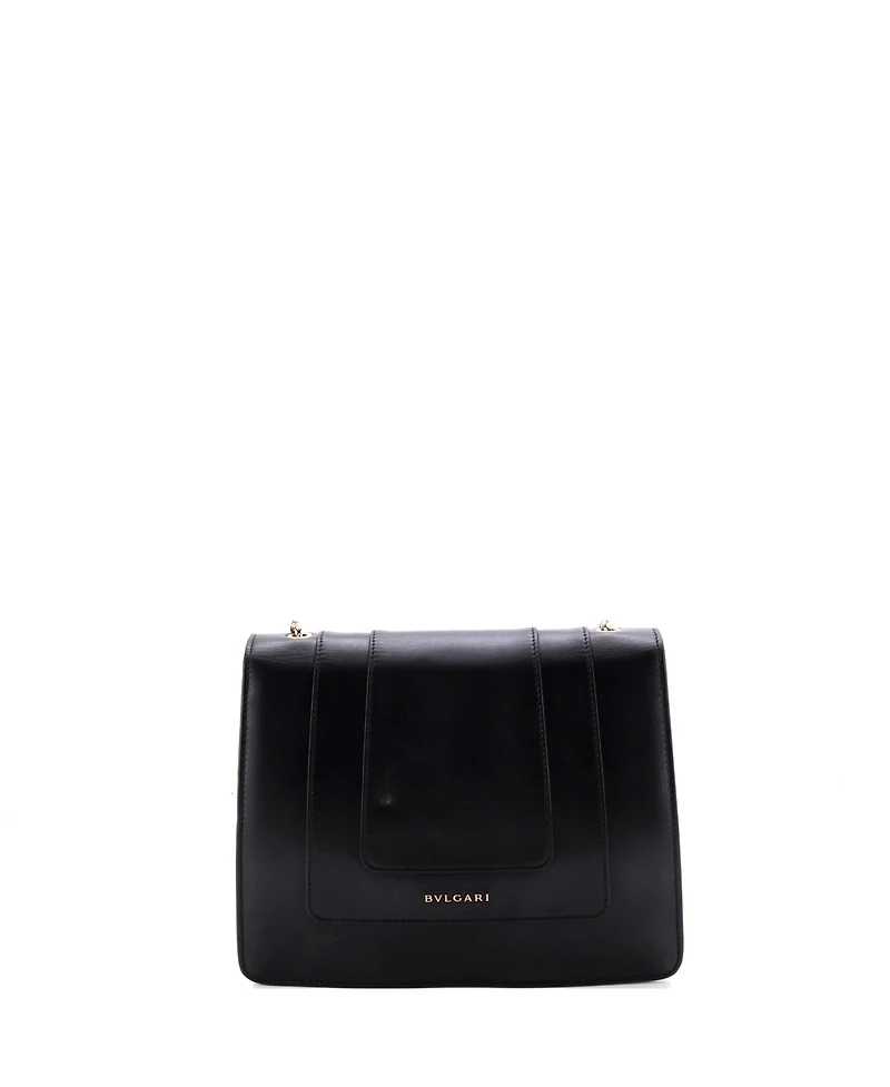 Pre-Owned Bvlgari Medium Serpenti Forever Square Shoulder Bag Leather