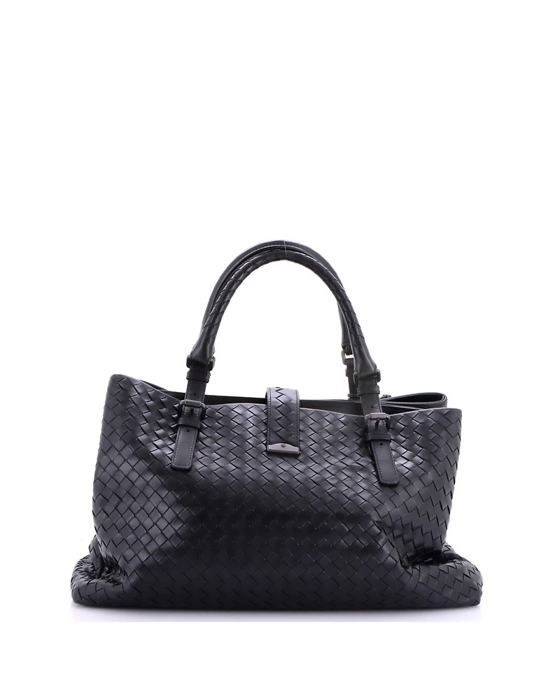 Pre-Owned Bottega Veneta Medium Roma Bag Intrecciato Nappa
