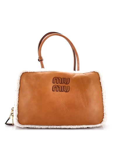 Pre-Owned Miu Miu Large Beau Top Handle Bag Leather