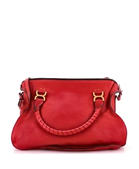 Pre-Owned Chloe Large Marcie Braided Satchel Leather