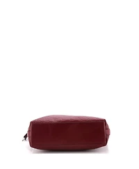 Pre-Owned Gucci Medium Emblem Hobo Shoulder Bag Gg Embossed Leather