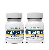 Superior Source Melatonin 1 Milligram, Under the Tongue Quick Dissolve Micro 100 Tablets with Chamomile, Sleep Support, for Adults, Non-gmo