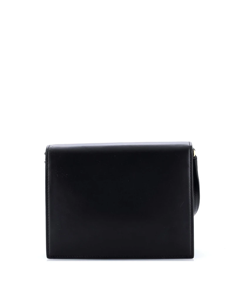 Pre-Owned Dolce and Gabbana Small Dg Logo Flap Shoulder Bag Leather