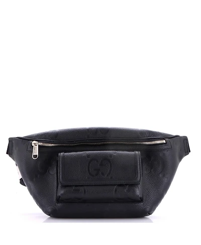 Pre-Owned Gucci Front Pocket Belt Bag Jumbo Gg Embossed Leather