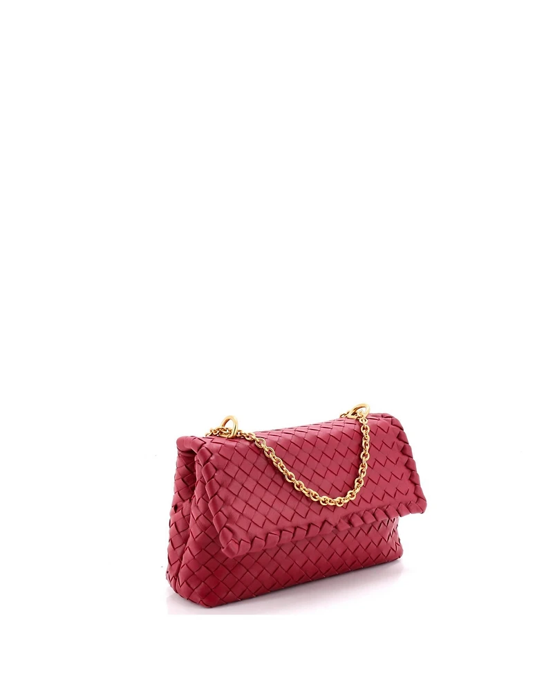 Pre-Owned Bottega Veneta Baby Olimpia Crossbody Bag Intrecciato Nappa