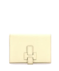 Pre-Owned Hermes Compact New H Passant Wallet Epsom