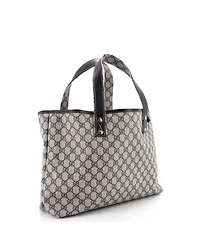 Pre-Owned Gucci Medium Web Loop Tote Gg Coated Canvas