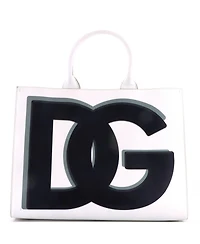 Pre-Owned Dolce and Gabbana Large Dg Daily Shopping Tote Printed Leather