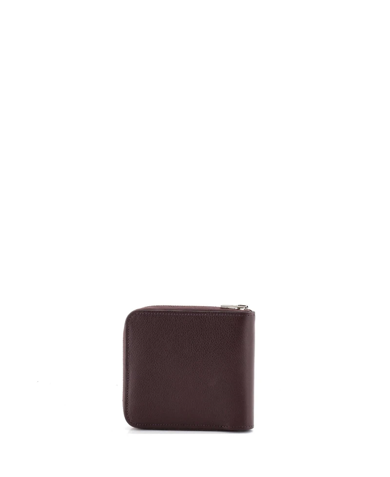 Pre-Owned Hermes Compact Zipengo H Verso Bifold Wallet Leather
