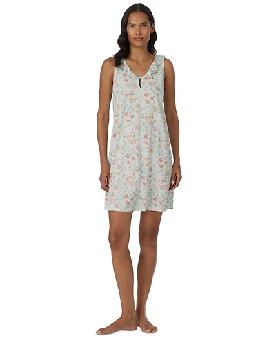 Lauren Ralph Women's Sleeveless Pull-On Short Nightgown